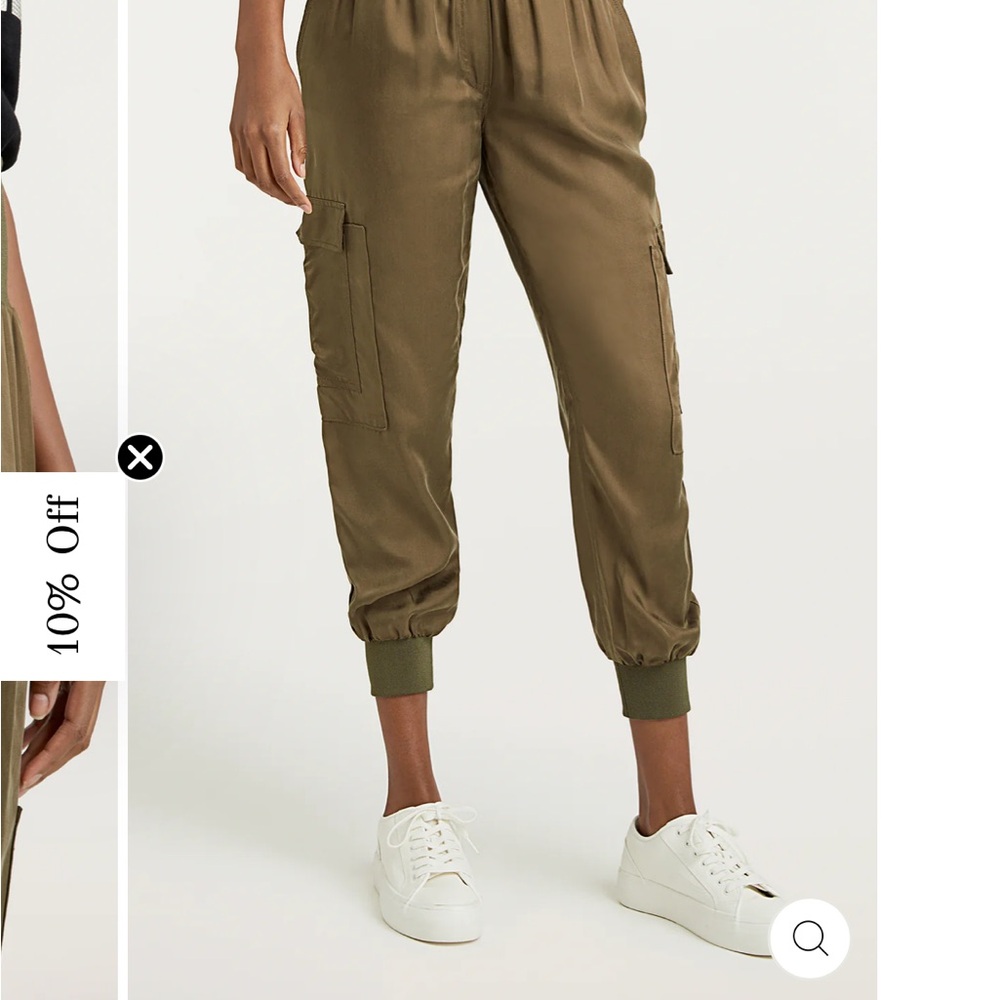 Cinq a Sept GILES PANT. Olive Green. Size Small. - Picture 4 of 11